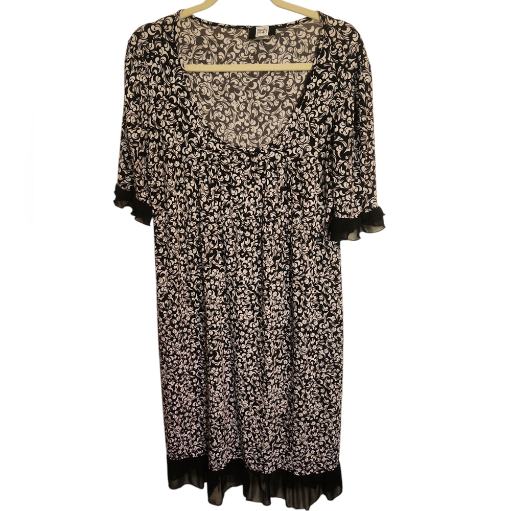 Studio 1940 Black and White Dress XL